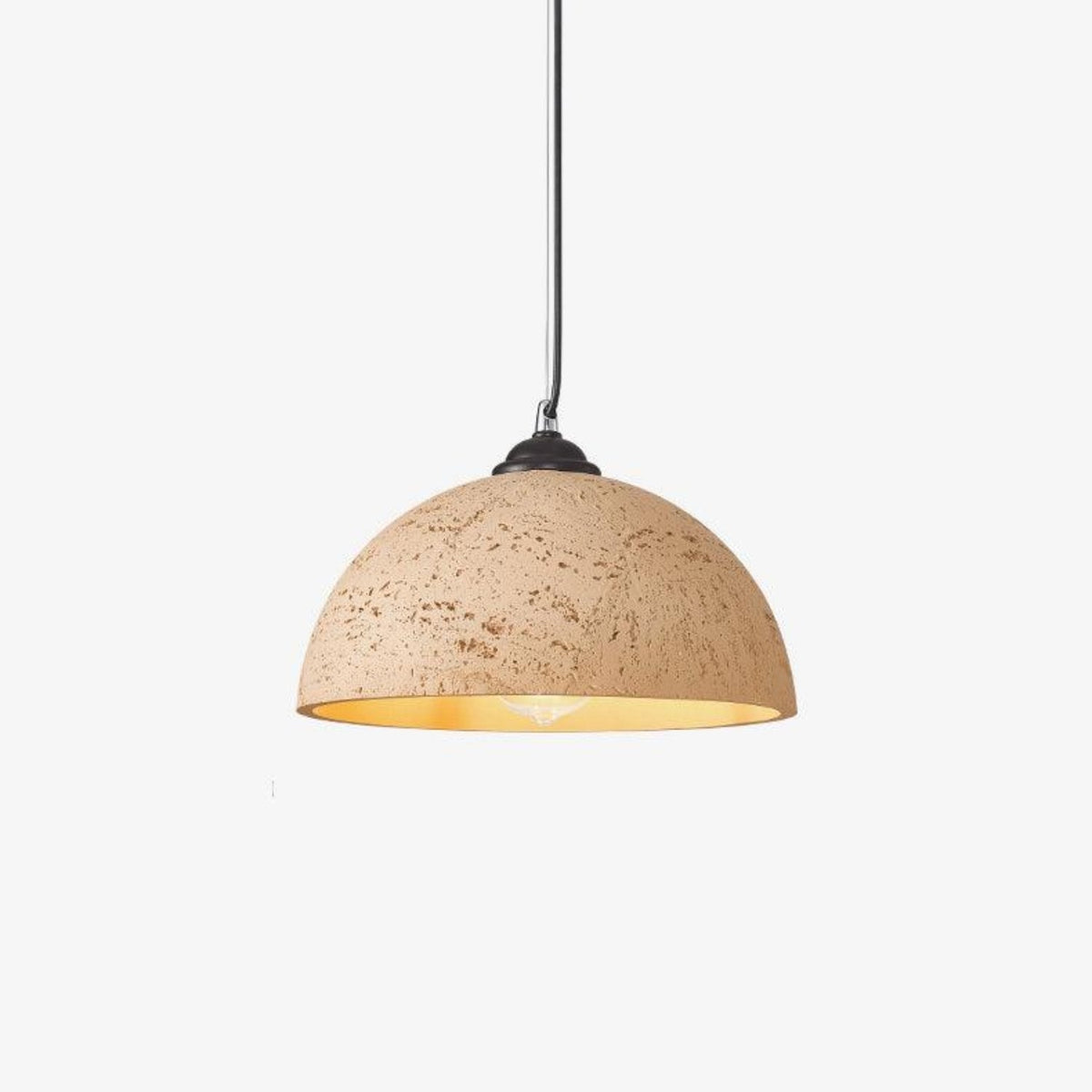 Dome Pendant Light for Kitchens and Dining with Stone Texture