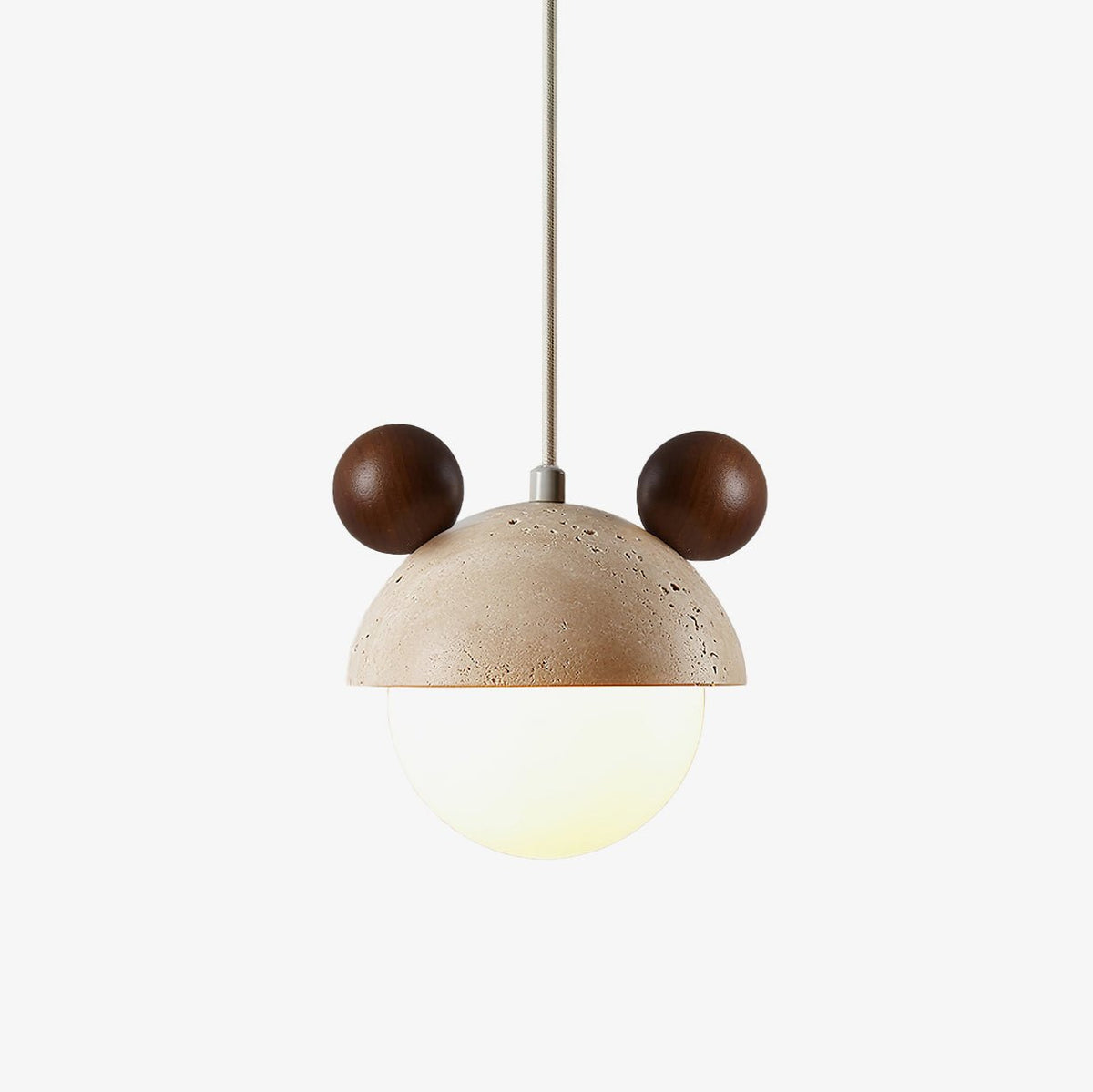 Warm Ambience Character Shaped Travertine Pendant Light