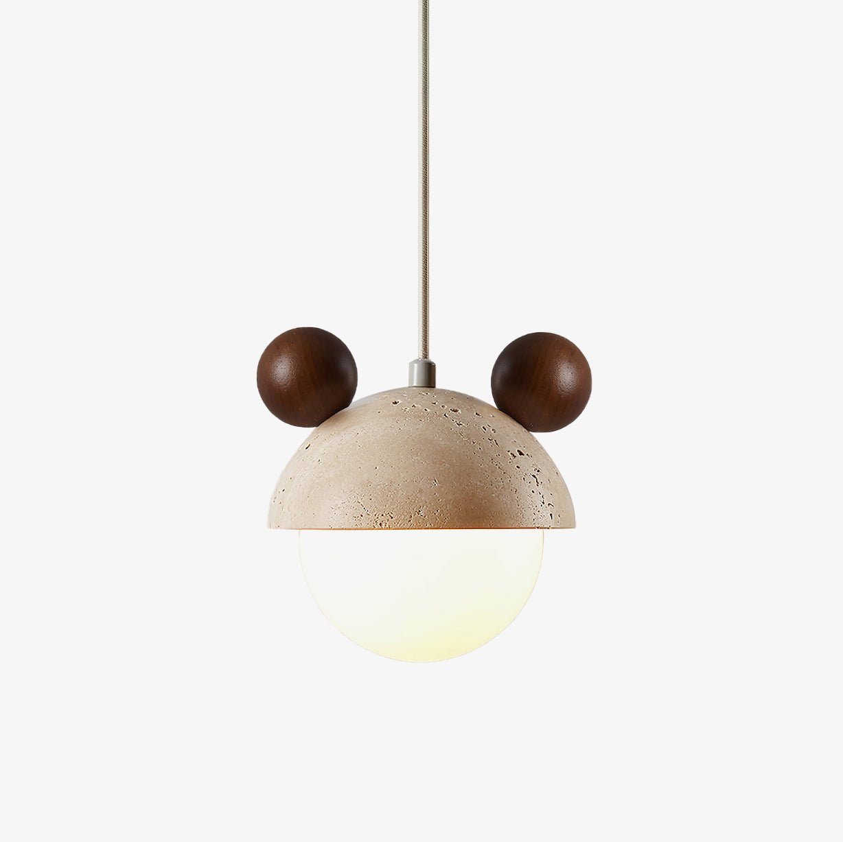 Warm Ambience Character Shaped Travertine Pendant Light