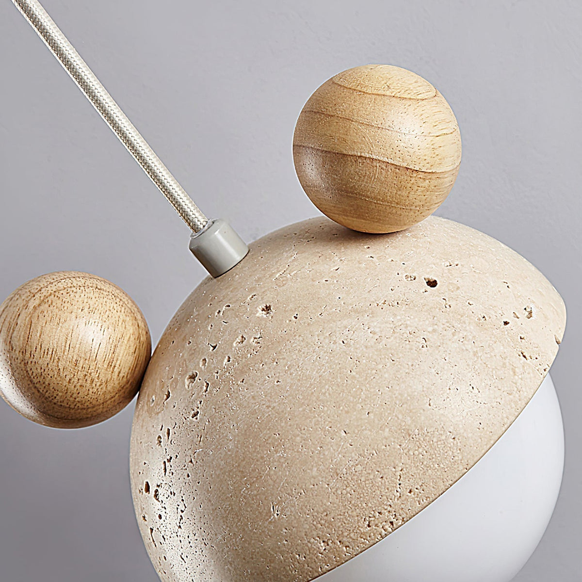 Warm Ambience Character Shaped Travertine Pendant Light
