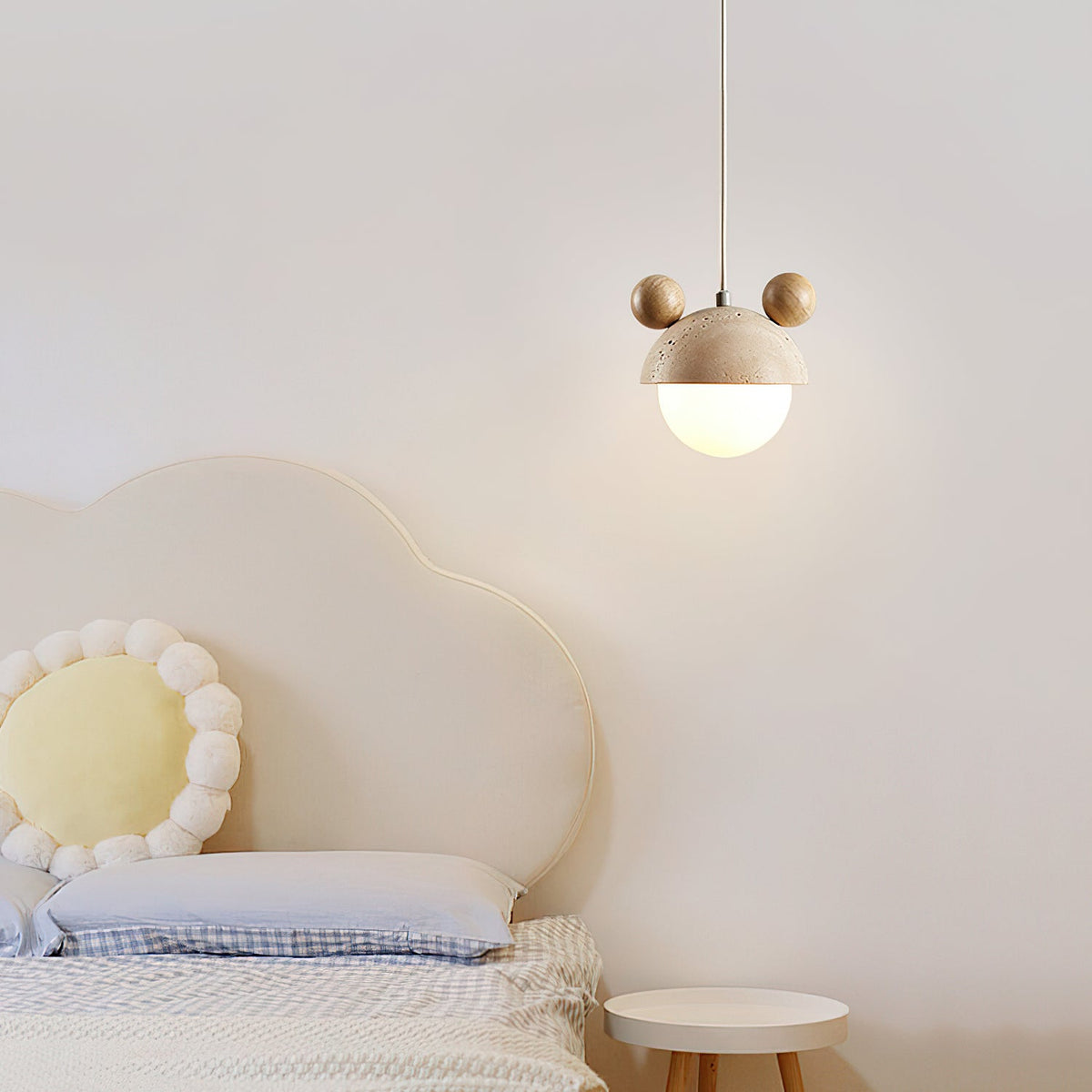 Warm Ambience Character Shaped Travertine Pendant Light
