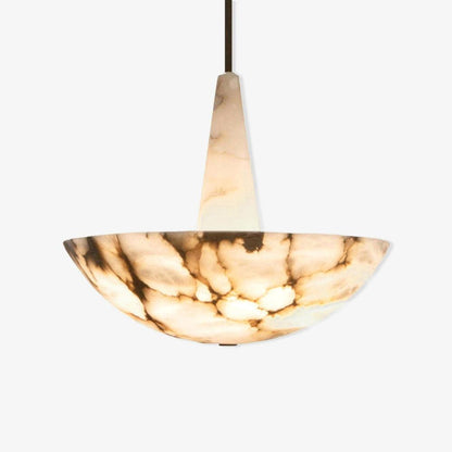 Adjustable Temp Integrated LED Alabaster Pendant Light