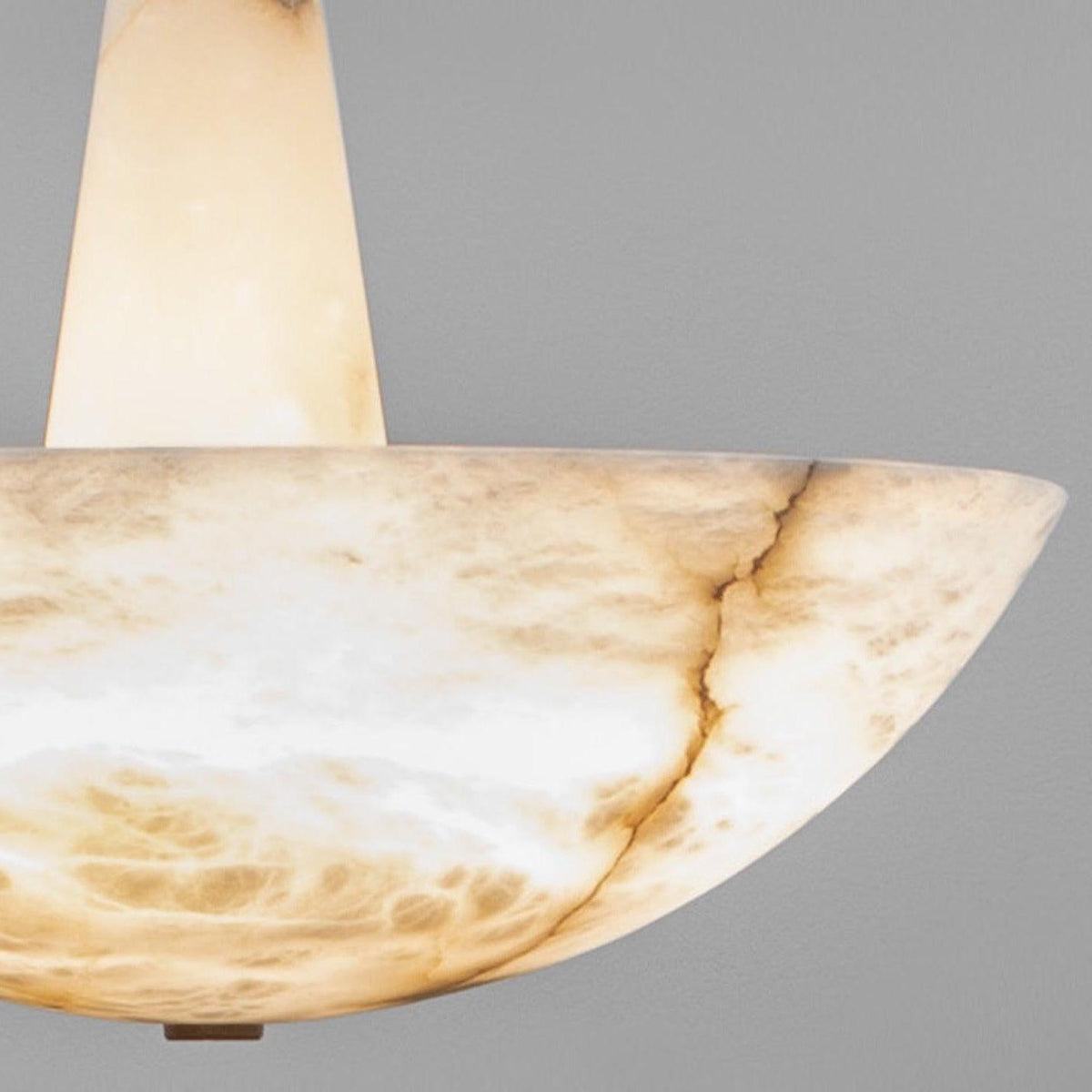 Adjustable Temp Integrated LED Alabaster Pendant Light