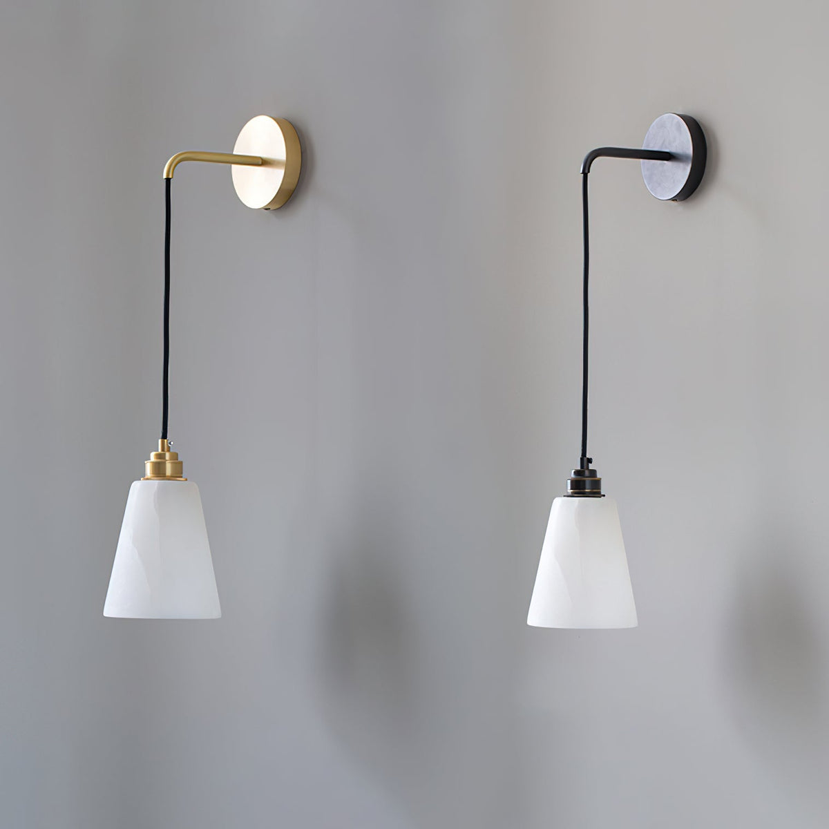 Soft Warm Glow Wall Pendant Lamp With Alabaster