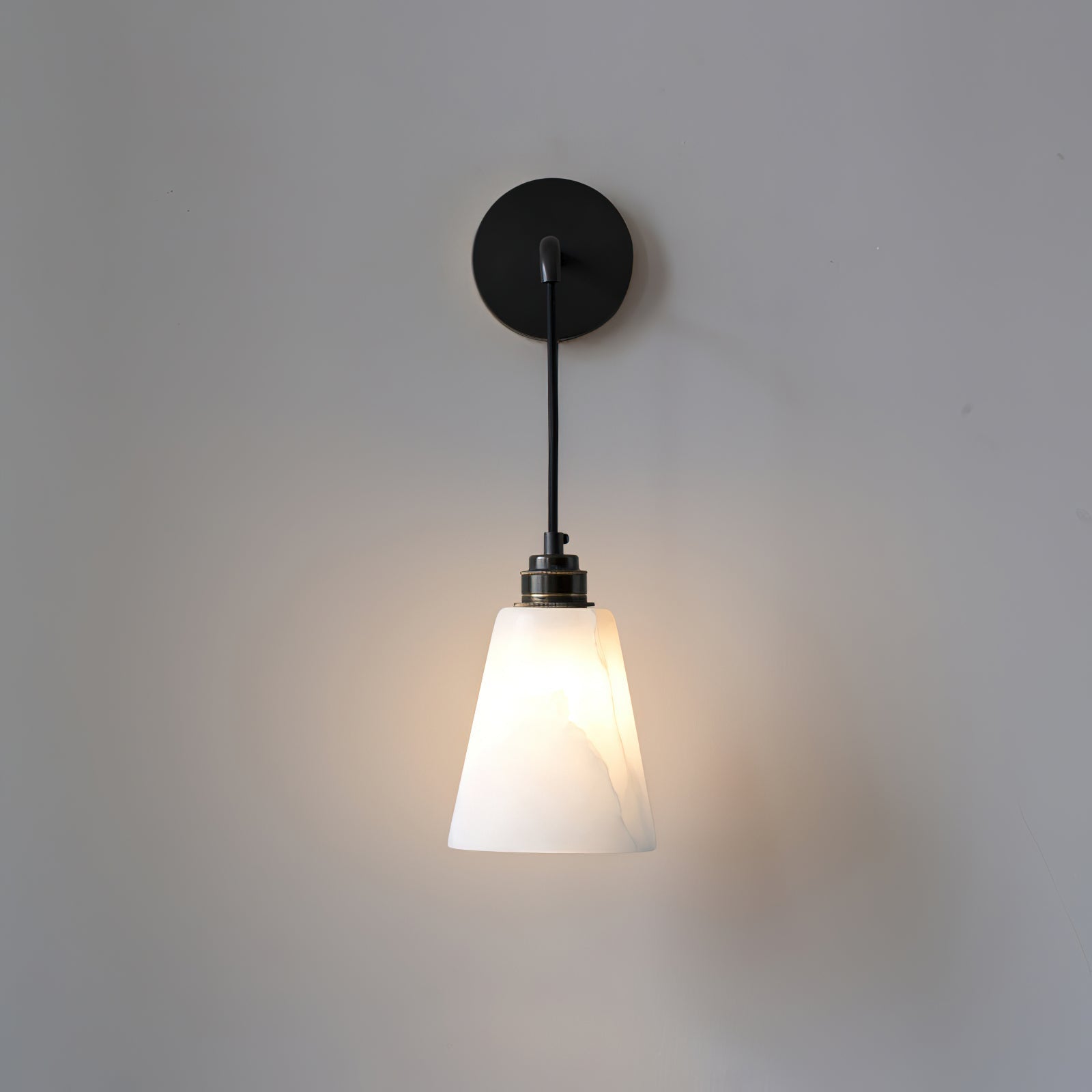 Soft Warm Glow Alabaster Wall Pendant Lamp