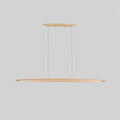 Warm Glow Minimalist Wooden Integrated LED Pendant Light