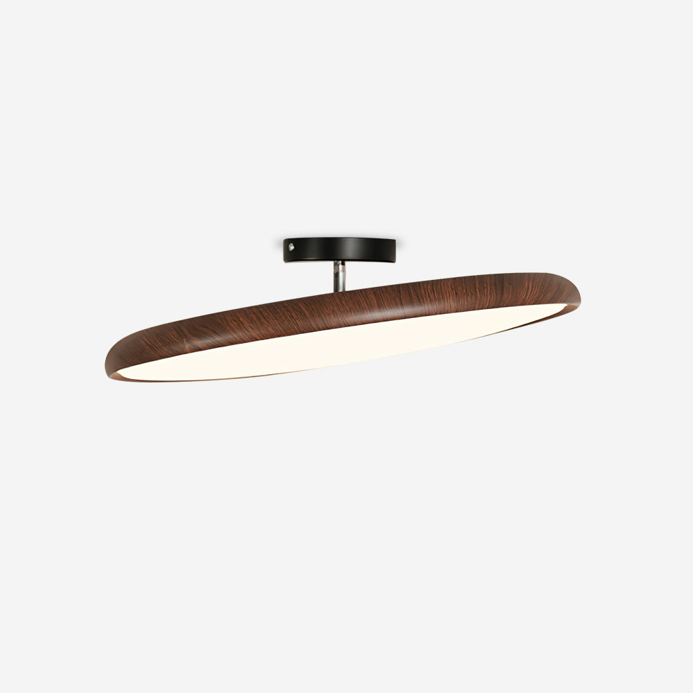 Integrated LED Premium Semi Flush Ceiling Oval Light