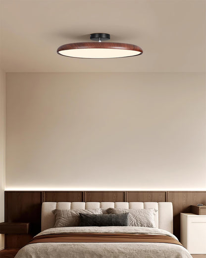 Integrated LED Premium Semi Flush Ceiling Oval Light