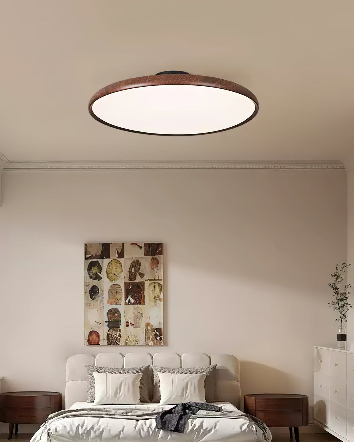 Integrated LED Premium Semi Flush Ceiling Oval Light