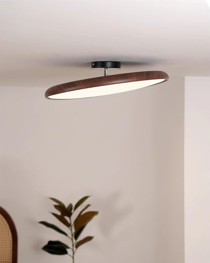 Integrated LED Premium Semi Flush Ceiling Oval Light
