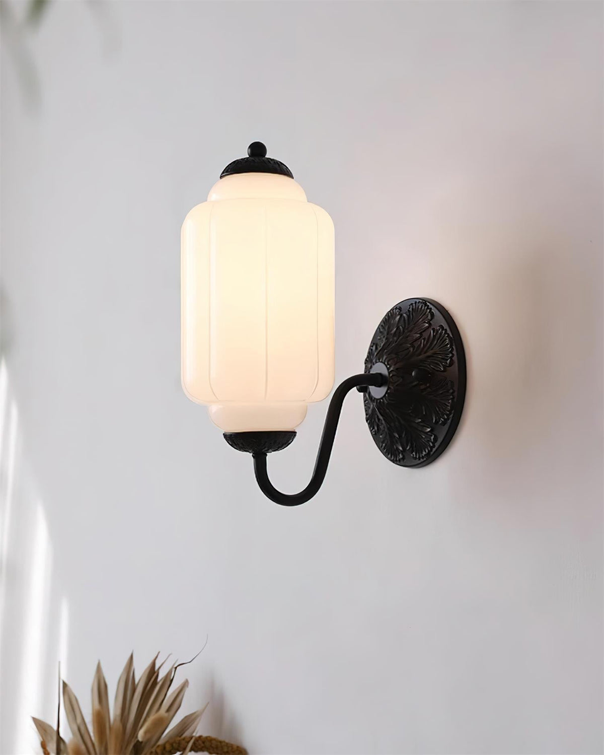 Glass Wall Sconce With Brass Frame Timeless Pink