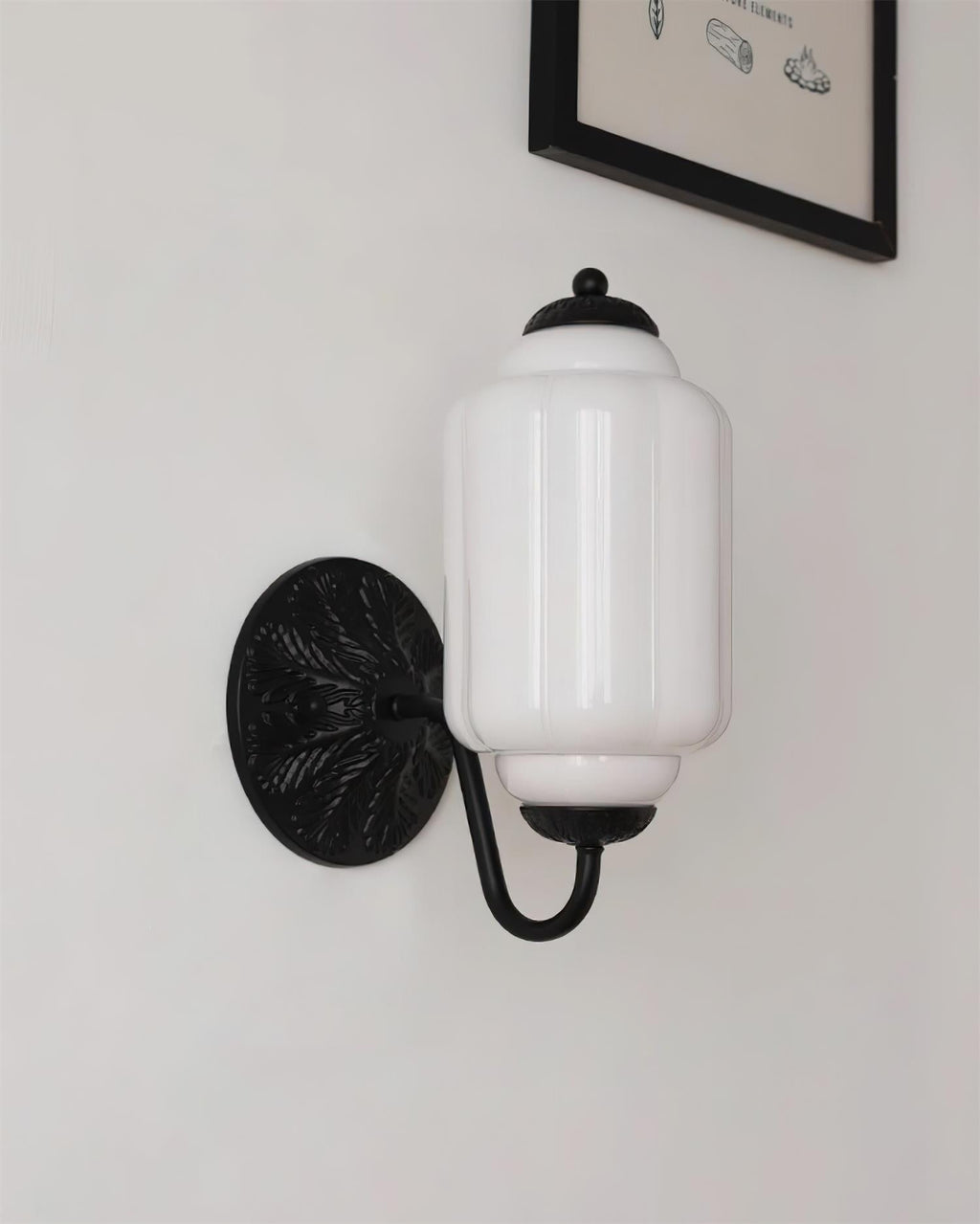 Glass Wall Sconce With Brass Frame Timeless Pink