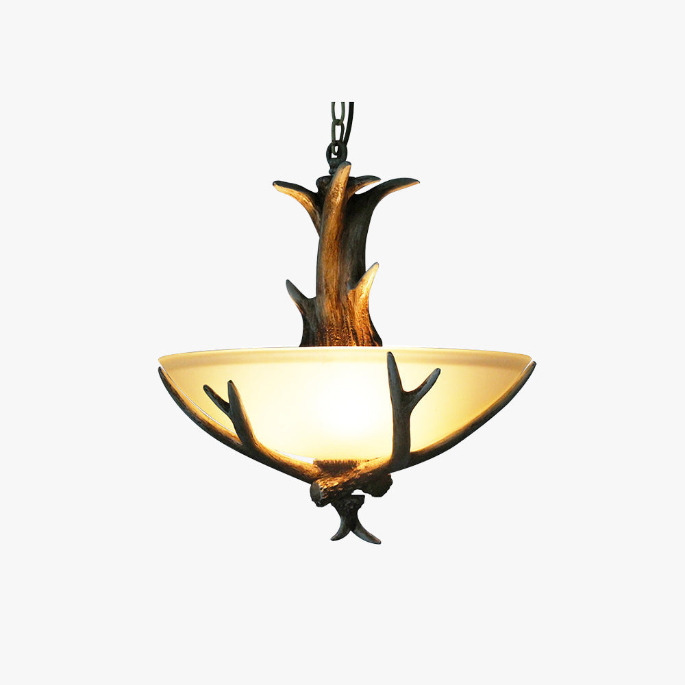 Warm Glow Pendant Light With Wood And Glass