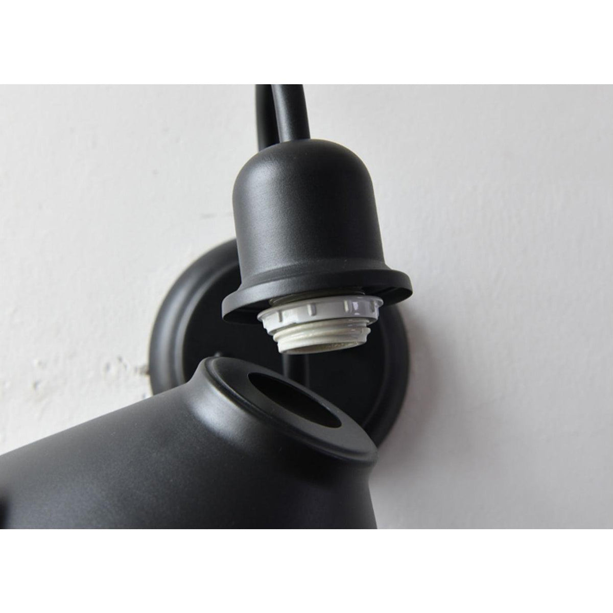 Downward Glow Outdoor Matte Black Cone Shaped Wall Light