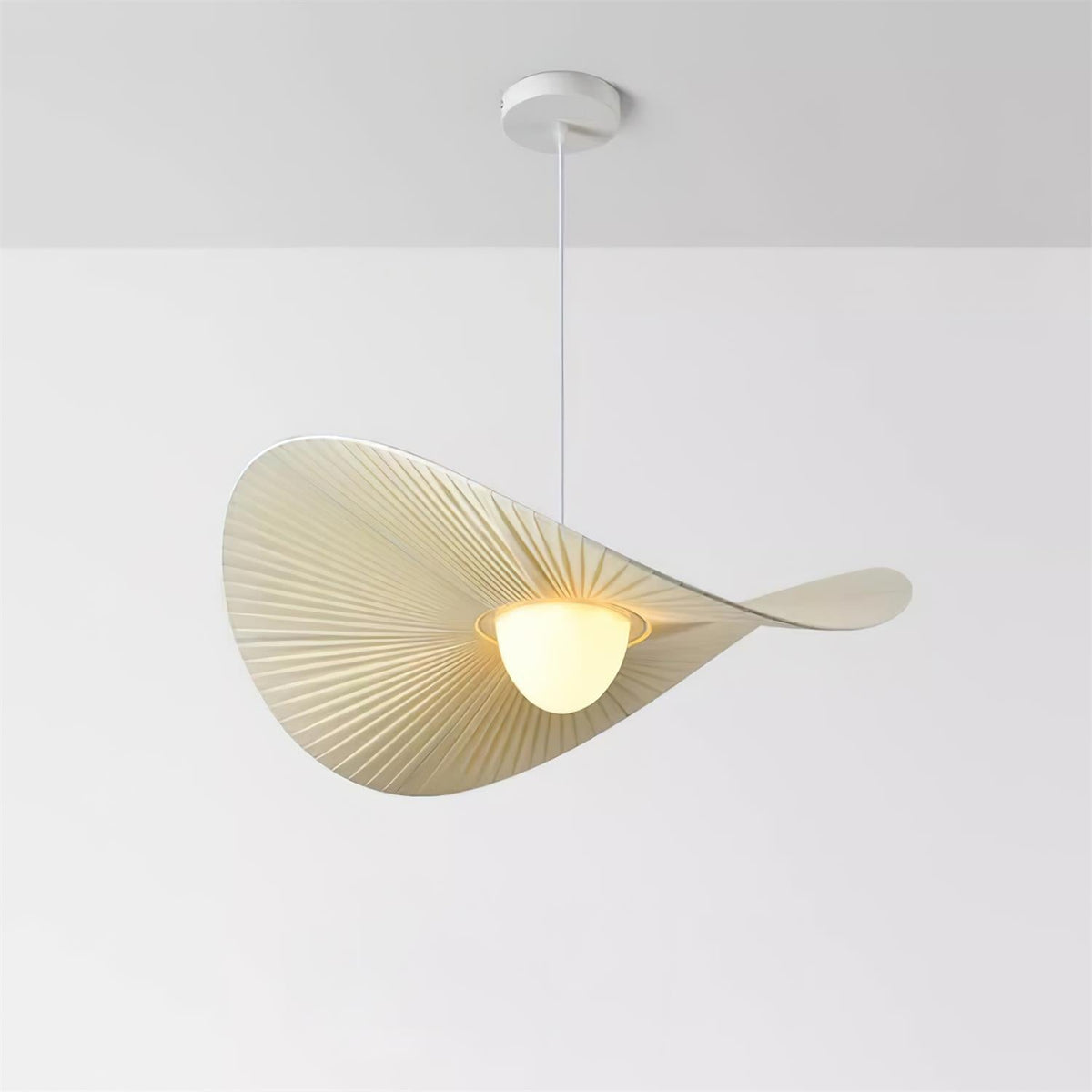 Warm Ambient Glow Pendant Light With Petal Design