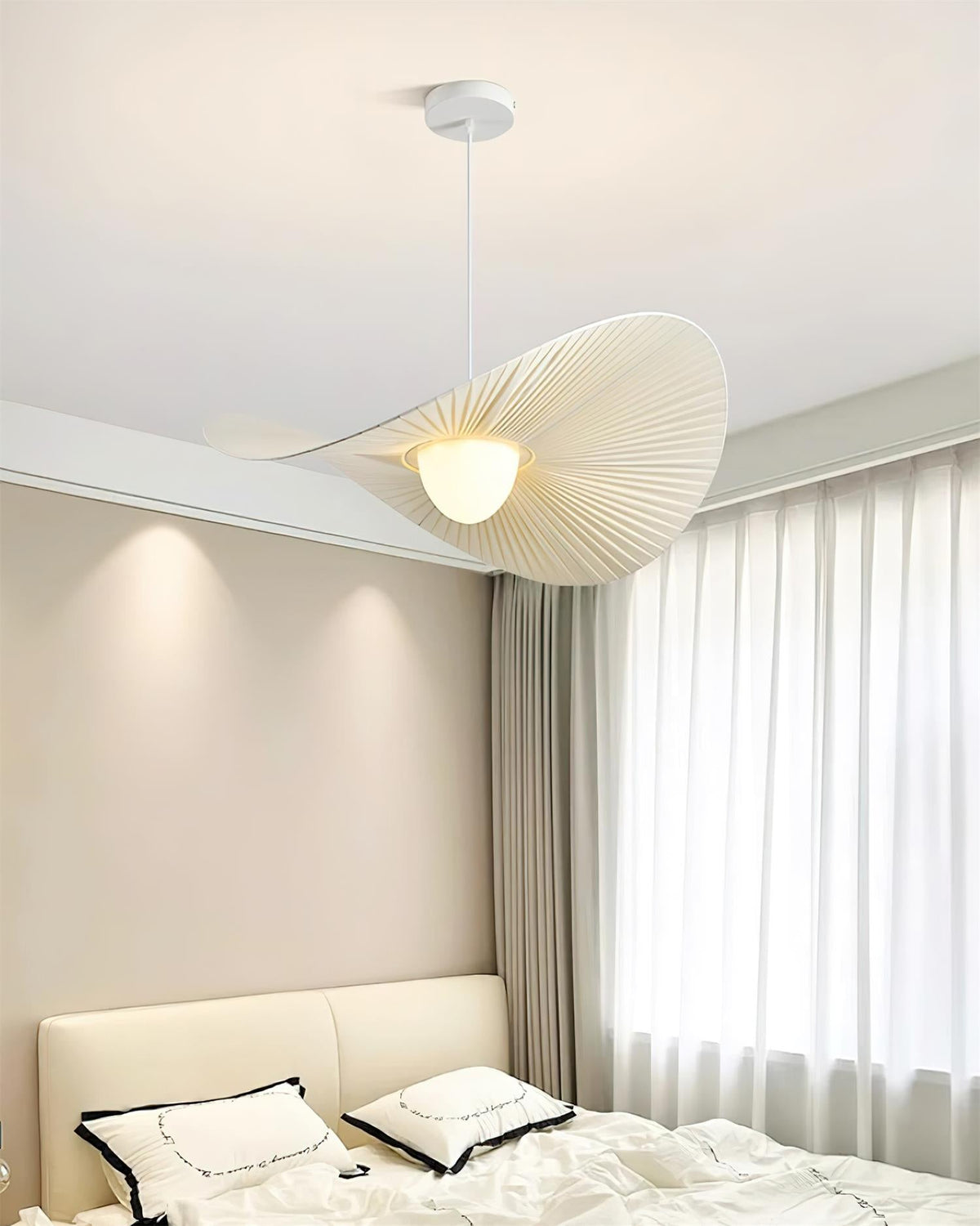 Warm Ambient Glow Pendant Light With Petal Design