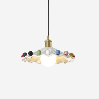 Cozy Glow Pendant Light For Curved Ceramic Shade