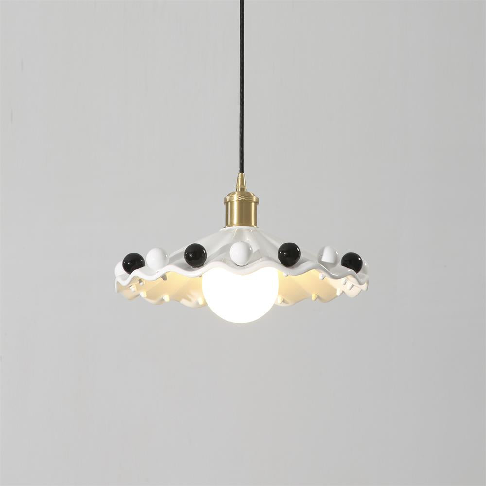 Cozy Glow Pendant Light For Curved Ceramic Shade
