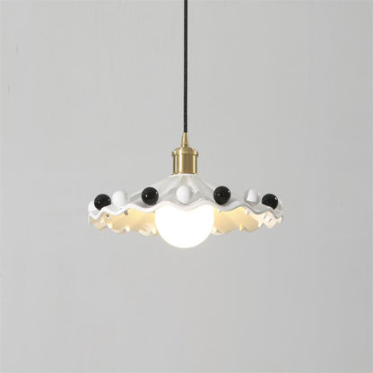 Cozy Glow Pendant Light For Curved Ceramic Shade