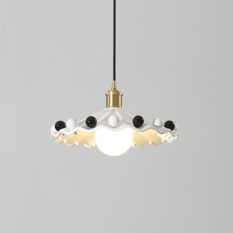 Cozy Glow Pendant Light For Curved Ceramic Shade