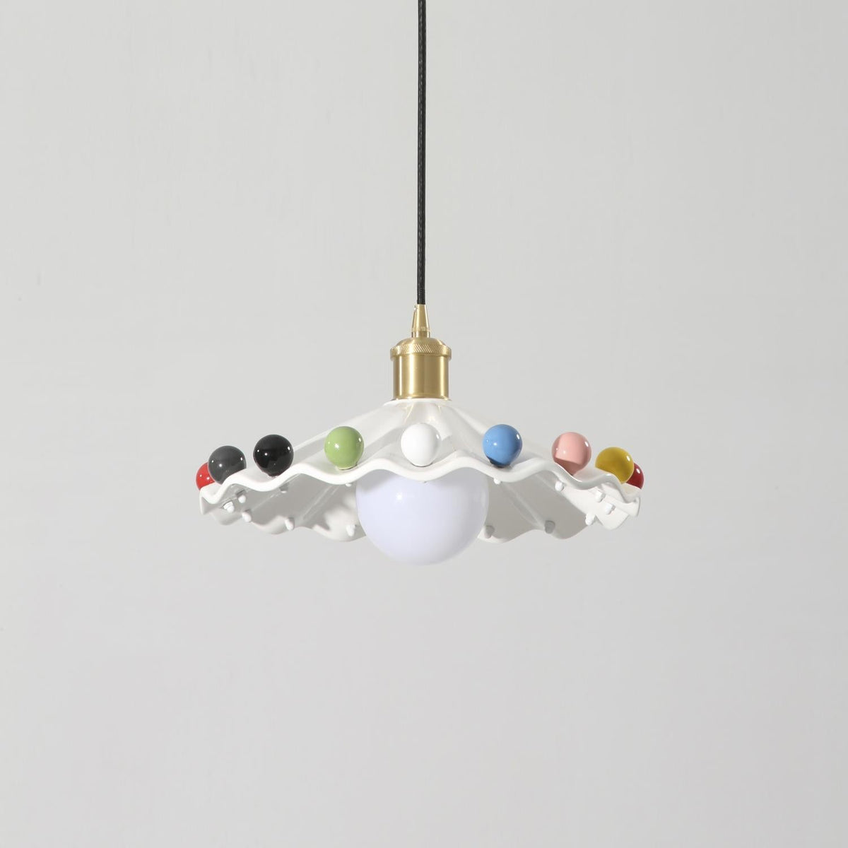 Cozy Glow Pendant Light For Curved Ceramic Shade