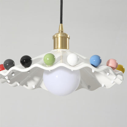 Cozy Glow Pendant Light For Curved Ceramic Shade