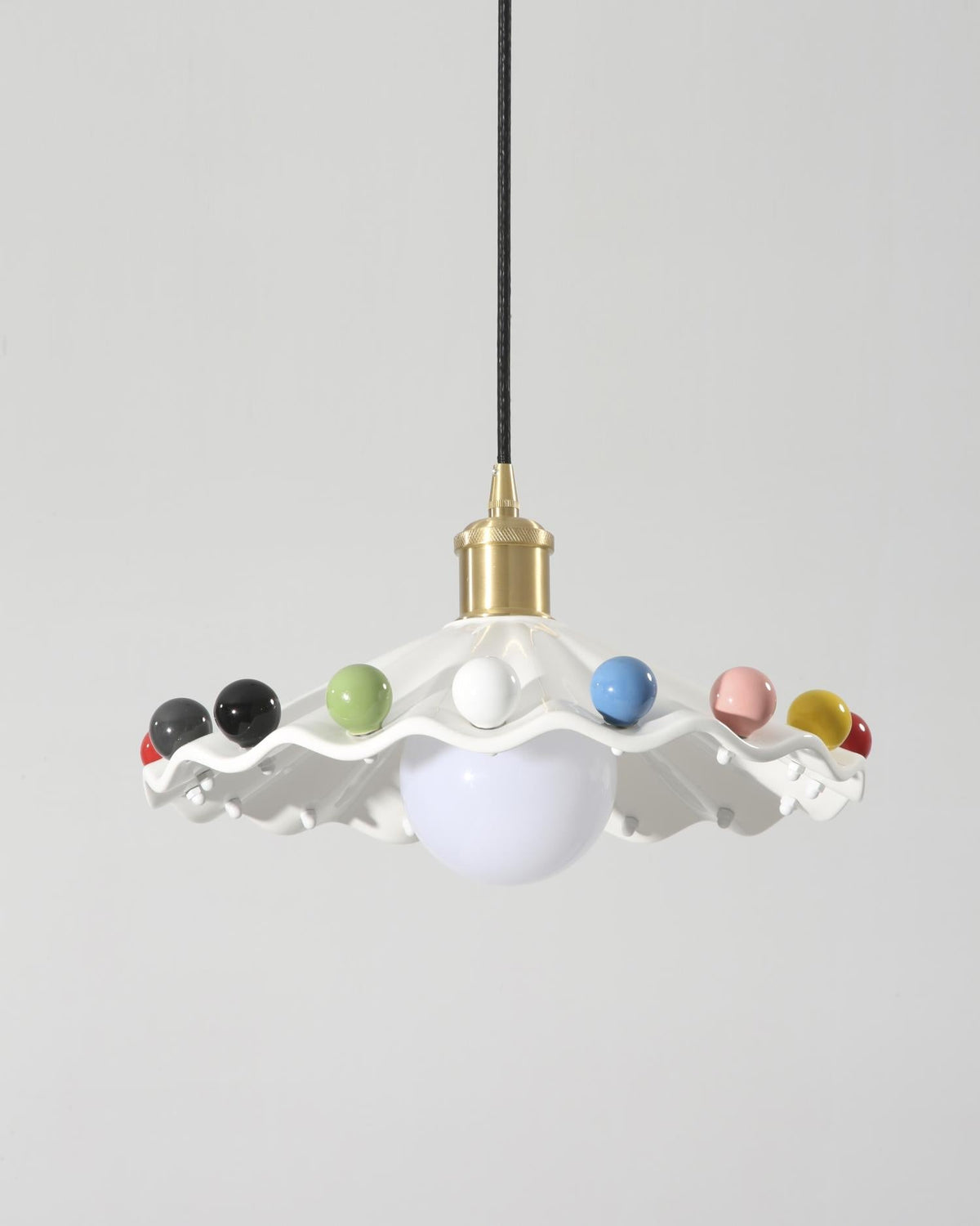 Cozy Glow Pendant Light For Curved Ceramic Shade