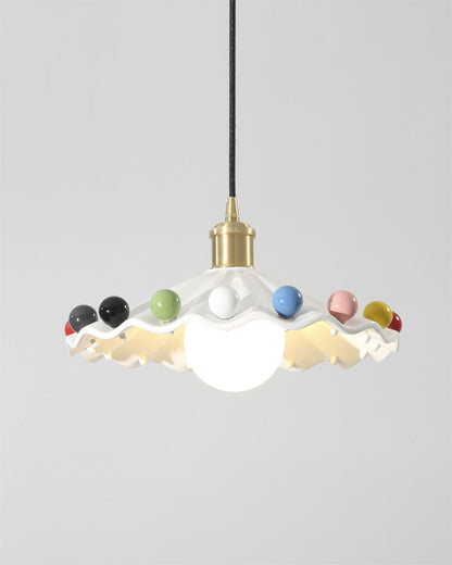 Cozy Glow Pendant Light For Curved Ceramic Shade