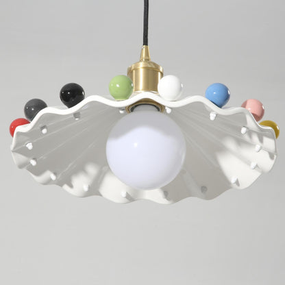 Cozy Glow Pendant Light For Curved Ceramic Shade
