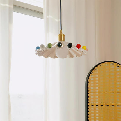 Cozy Glow Pendant Light For Curved Ceramic Shade
