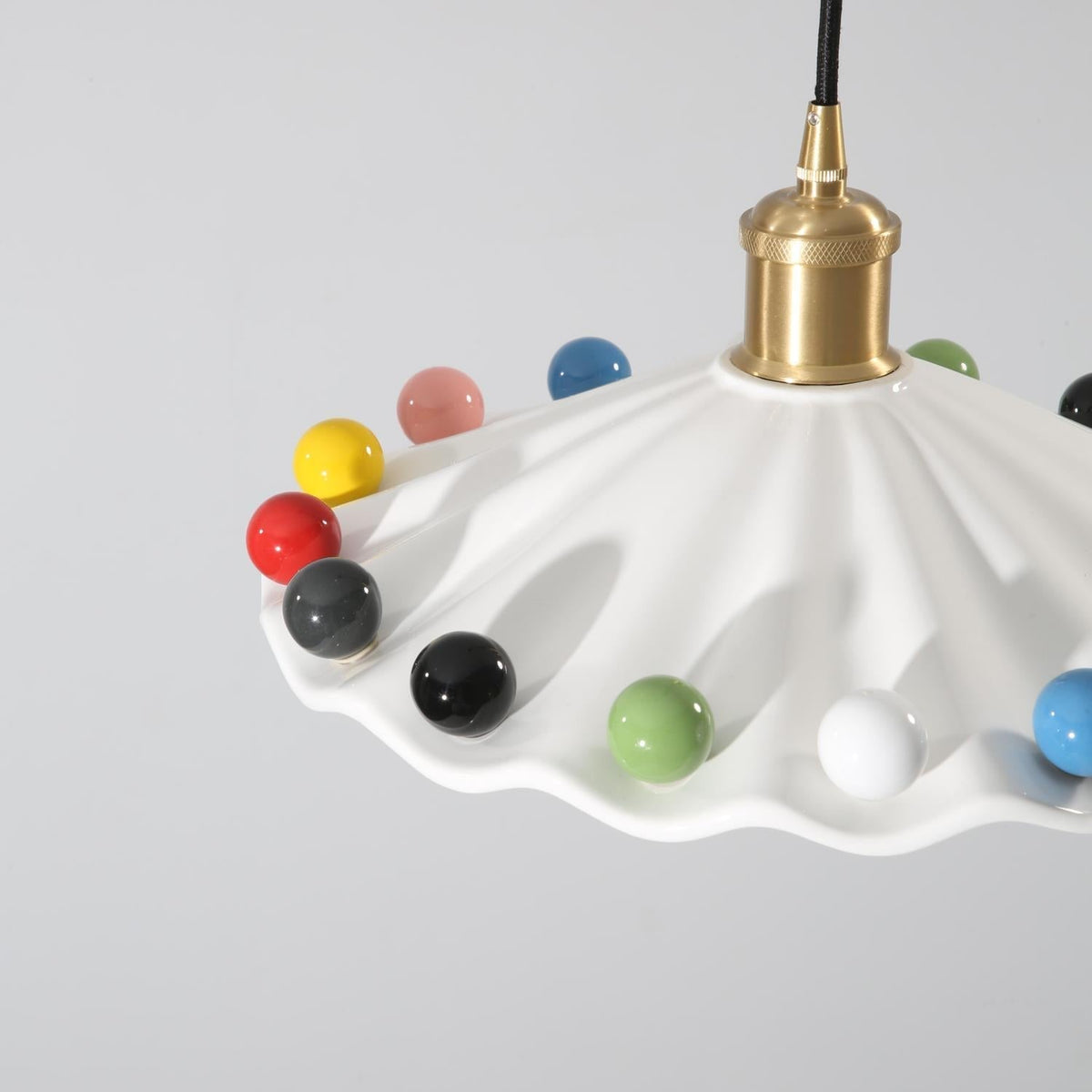 Cozy Glow Pendant Light For Curved Ceramic Shade