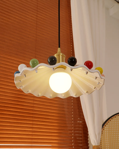 Cozy Glow Pendant Light For Curved Ceramic Shade