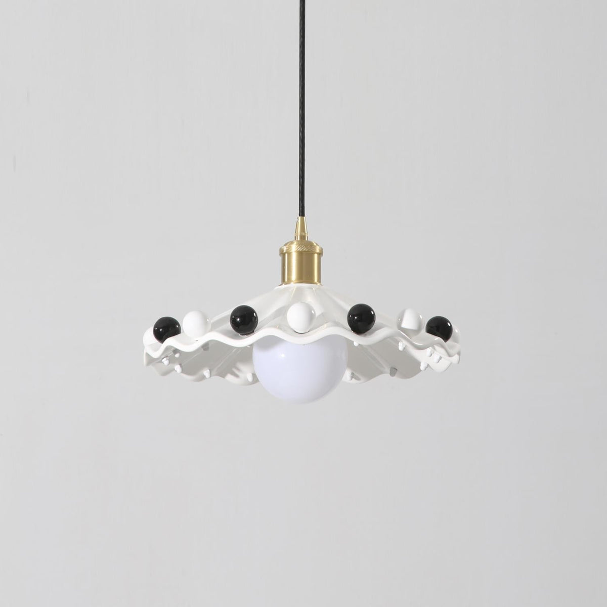 Cozy Glow Pendant Light For Curved Ceramic Shade