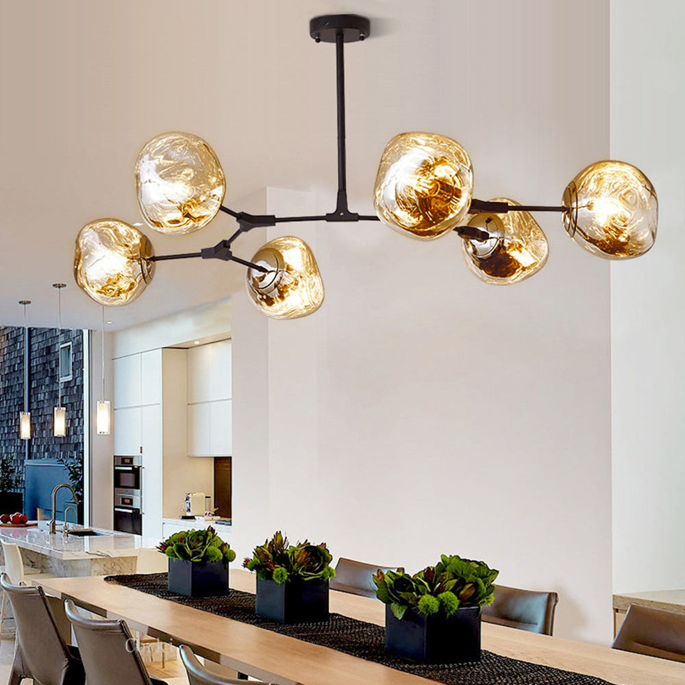 Ambience Elevates Triple Globe Lava Pendant Light