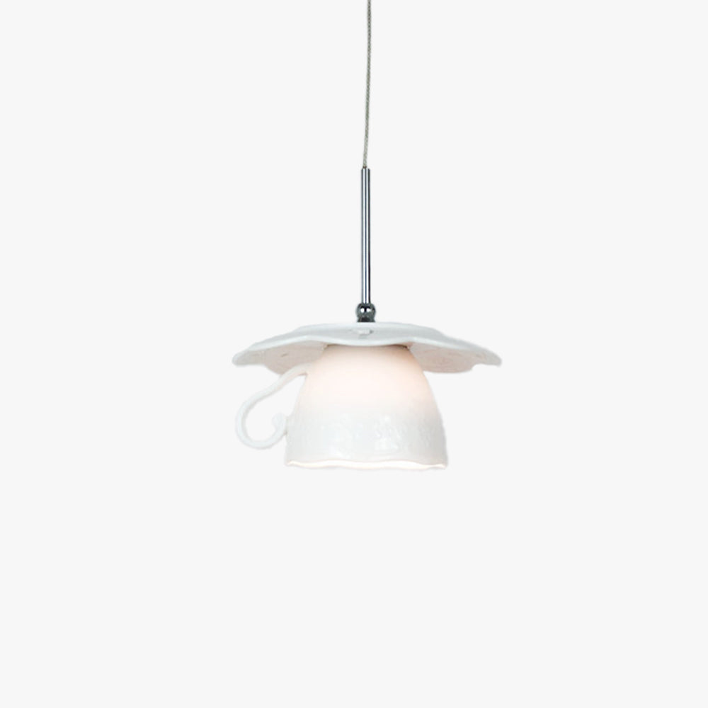 Warm Glow Ceramic Pendant Light for Living Room