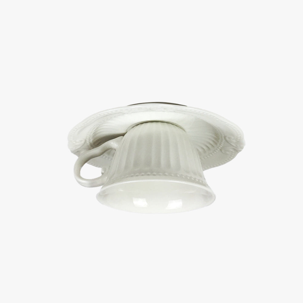 Flush Mount Ceiling Light For Bedroom Ceramic Teacup
