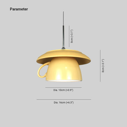 Ceramic Pop Art LED Pendant Light for Ambient Glow