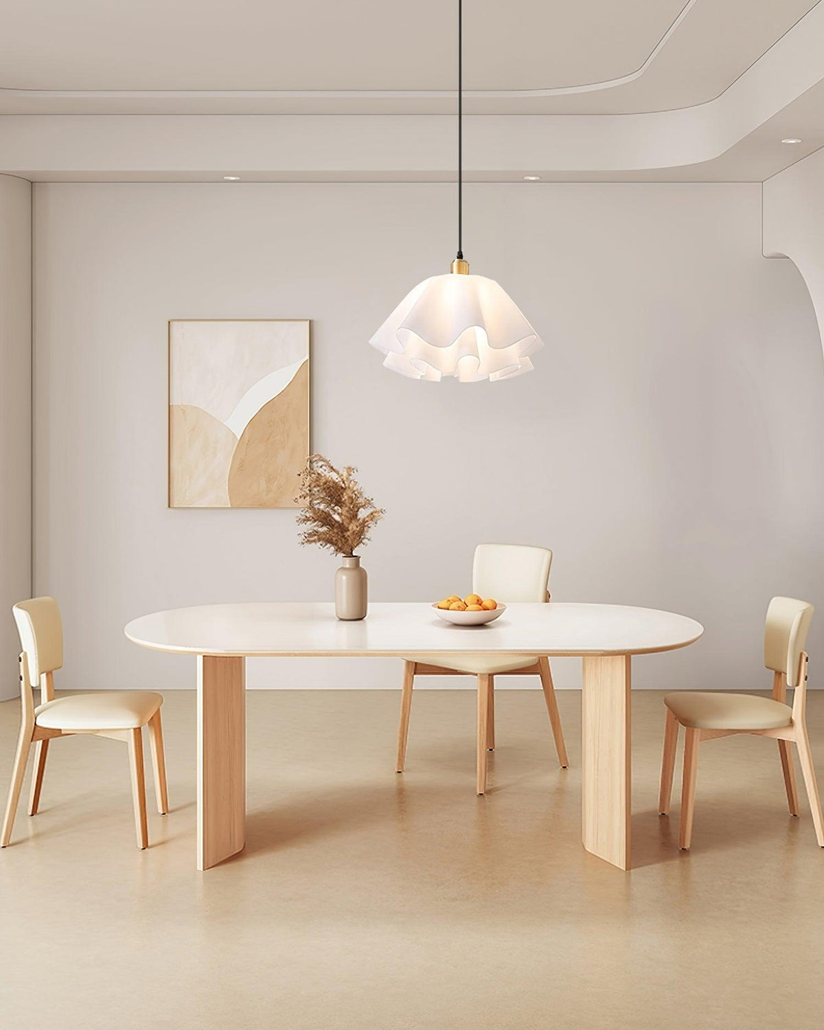 Warm Ambient Glow Pendant Light Petal