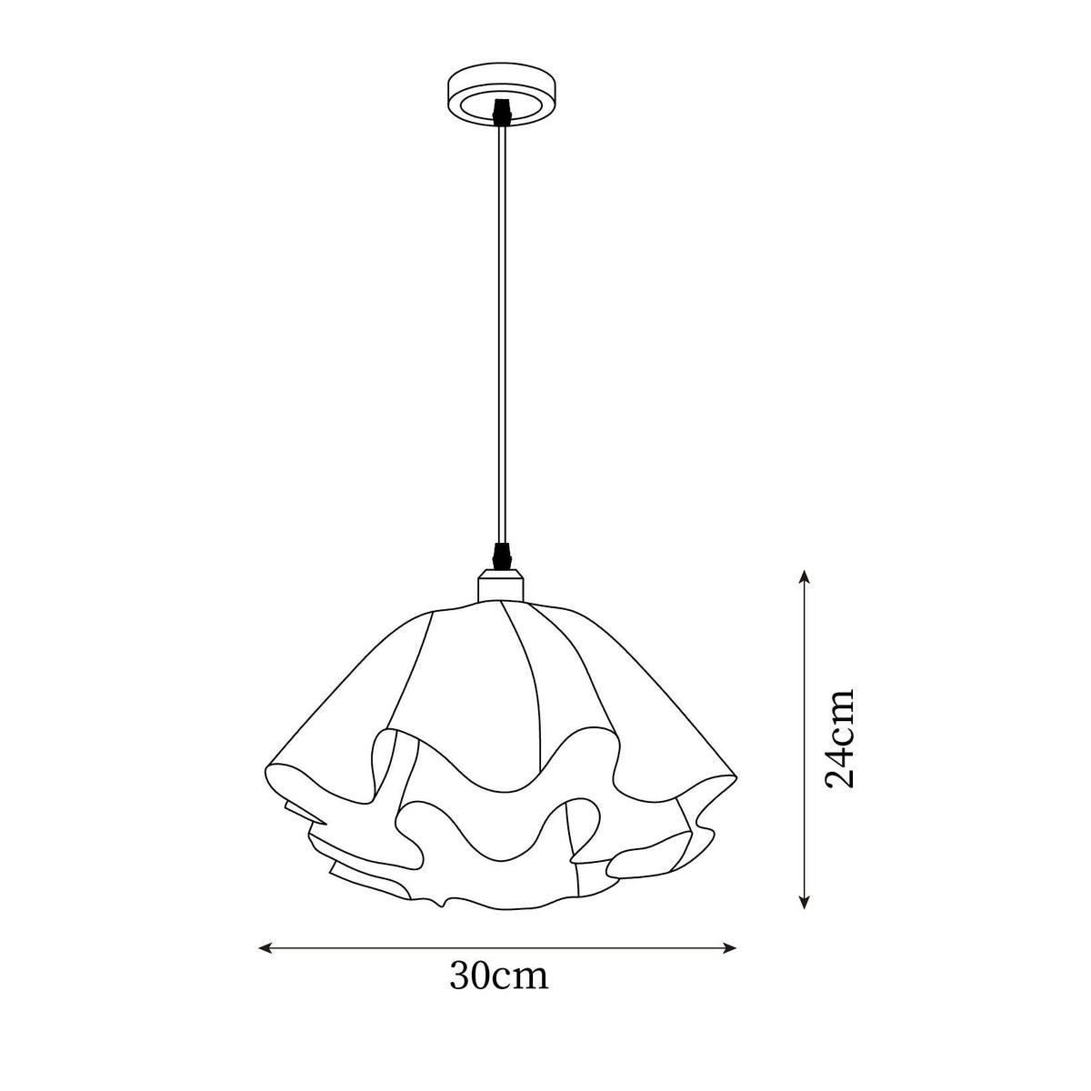 Warm Ambient Glow Pendant Light Petal