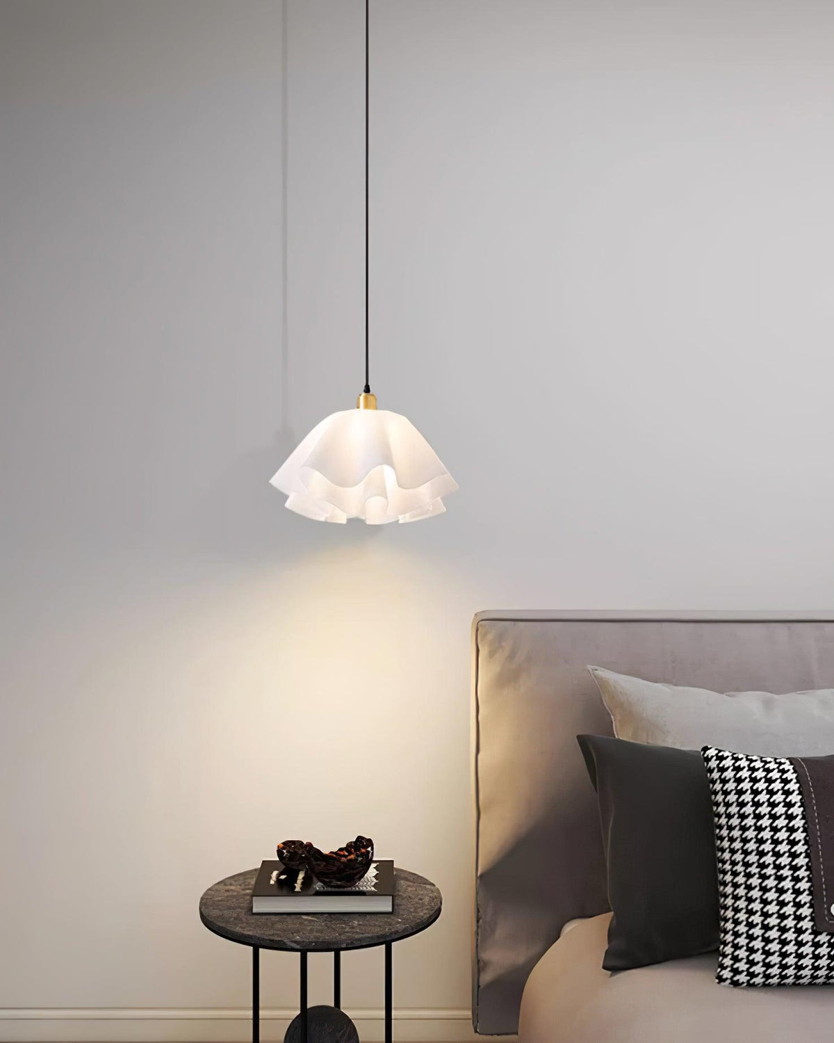 Warm Ambient Glow Pendant Light Petal