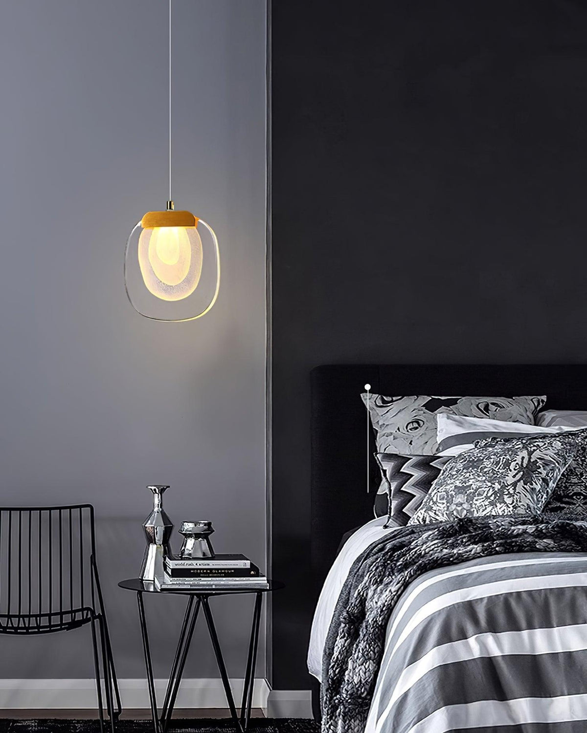 Staircase Ambience Enhanced For Glass Pendant Light