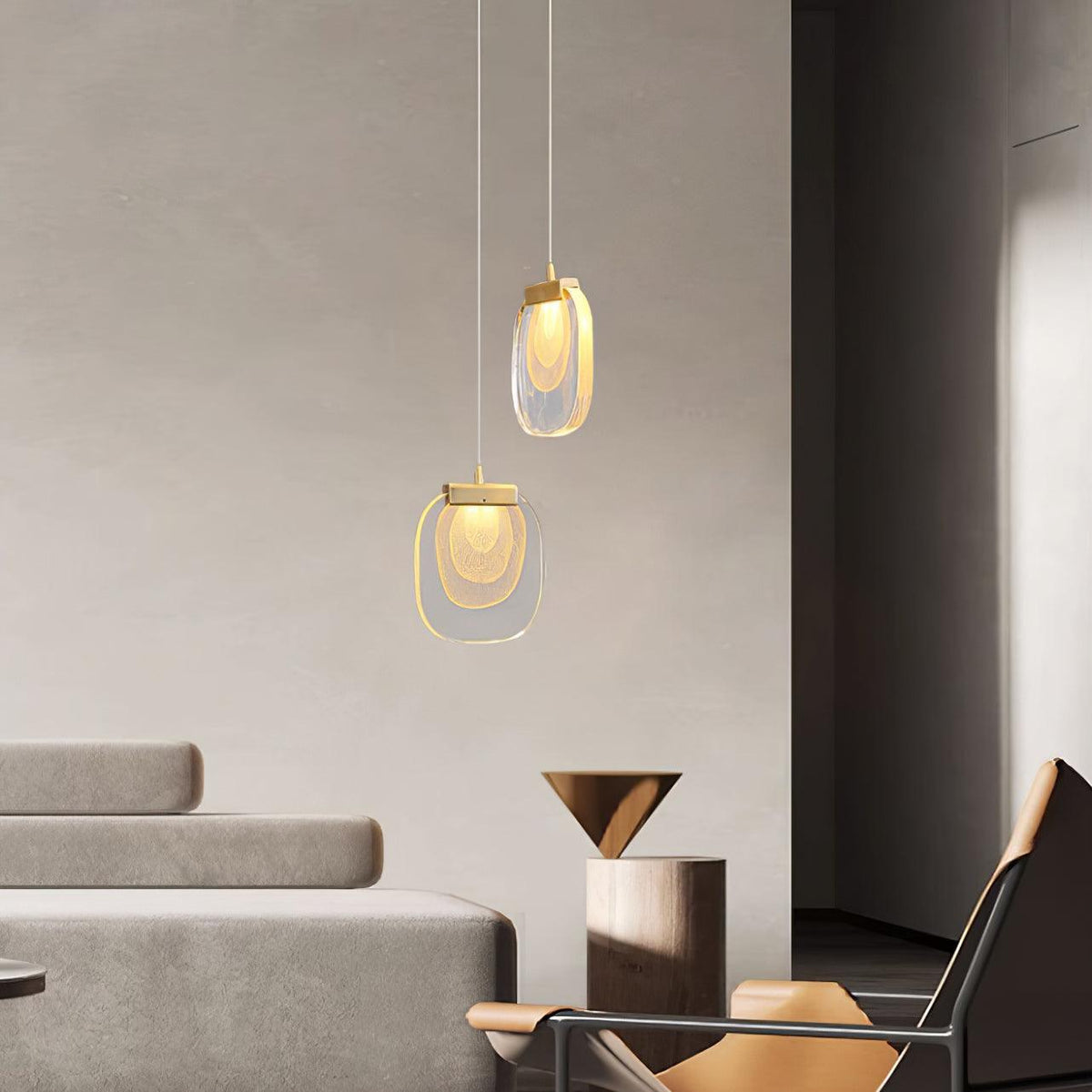 Staircase Ambience Enhanced For Glass Pendant Light