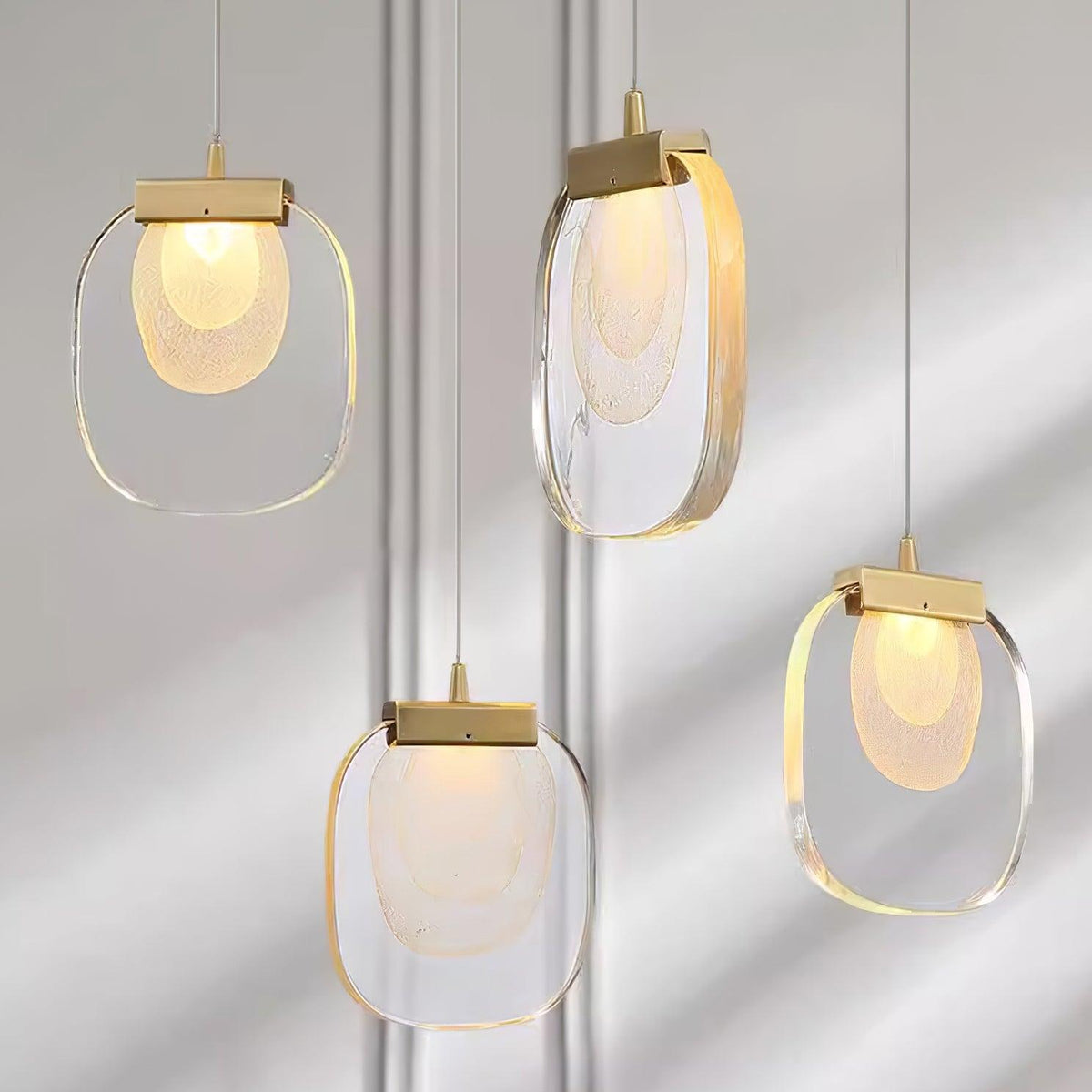 Staircase Ambience Enhanced For Glass Pendant Light