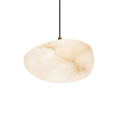 Pendant Lamp for Elegant Ambience in Goose Alabaster Brass