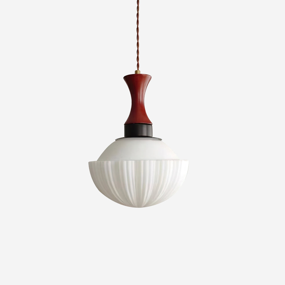 Glass Pendant Light With Dimmer Compatibility Walnut