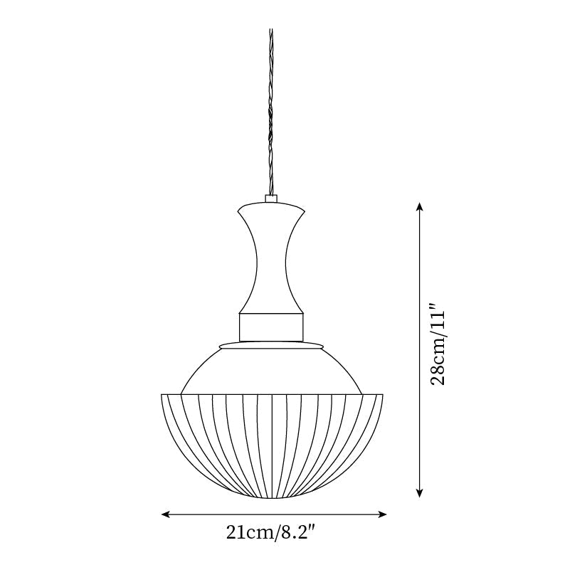Glass Pendant Light With Dimmer Compatibility Walnut