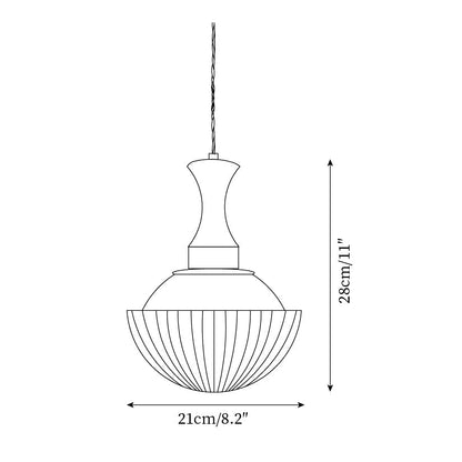 Glass Pendant Light With Dimmer Compatibility Walnut