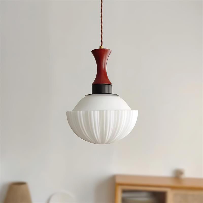 Glass Pendant Light With Dimmer Compatibility Walnut