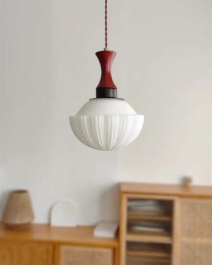 Glass Pendant Light With Dimmer Compatibility Walnut