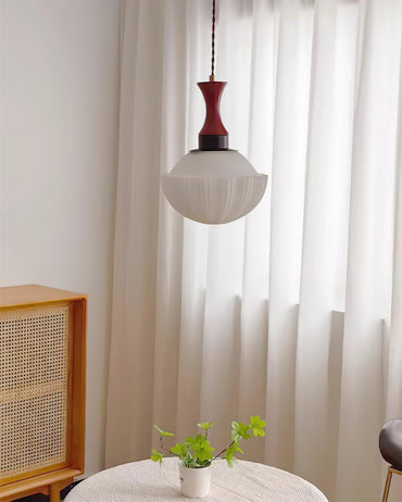 Glass Pendant Light With Dimmer Compatibility Walnut